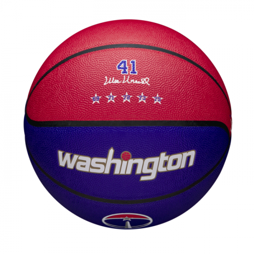 Мяч баскетбольный Wilson NBA TEAM CITY COLLECTOR BSKT WAS WIZAR SZ7 синий/красный 7