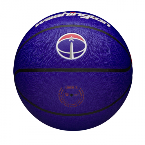 Мяч баскетбольный Wilson NBA TEAM CITY COLLECTOR BSKT WAS WIZAR SZ7 синий/красный 7