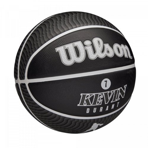 Мяч баскетбольный Wilson NBA PLAYER ICON OUTDOOR BSKT DURANT SZ7 чёрный/белый/серый 7