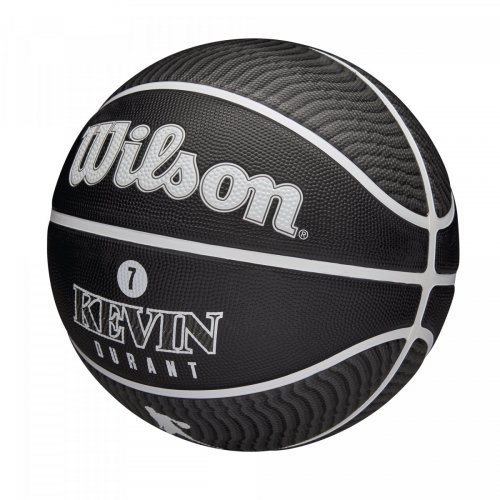 Мяч баскетбольный Wilson NBA PLAYER ICON OUTDOOR BSKT DURANT SZ7 чёрный/белый/серый 7