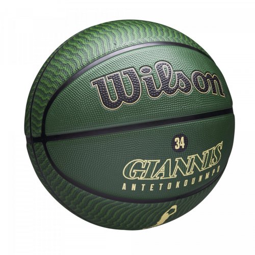 Мяч баскетбольный Wilson NBA PLAYER ICON OUTDOOR BSKT GIANNIS SZ7 зелёный 7