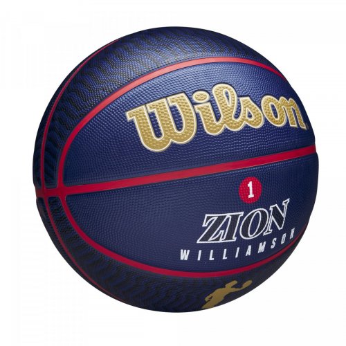 Мяч баскетбольный Wilson NBA PLAYER ICON OUTDOOR BSKT ZION SZ7 синий 7