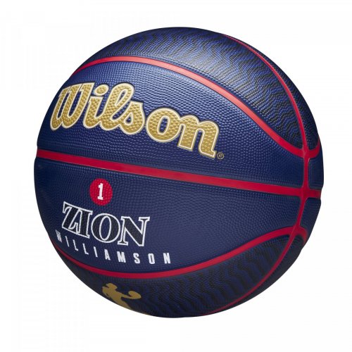 Мяч баскетбольный Wilson NBA PLAYER ICON OUTDOOR BSKT ZION SZ7 синий 7