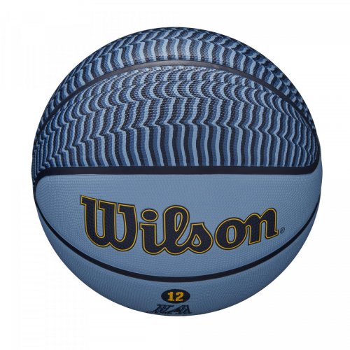 Мяч баскетбольный Wilson NBA PLAYER ICON OUTDOOR BSKT MORANT SZ7 синий/голубой 7