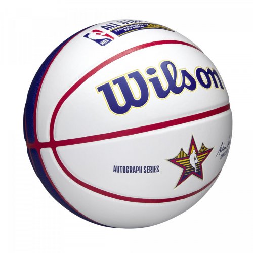 Мяч баскетбольный Wilson 2025 NBA ALL STAR AUTO BSKT SZ7 белый/синий/жёлтый 7