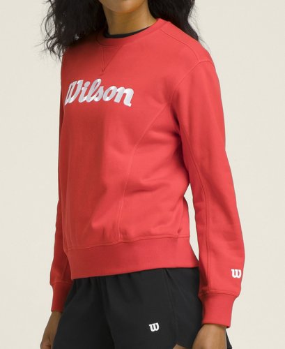 Кофта Wilson жен. TEAM CREWNECK INFRARED красный MD