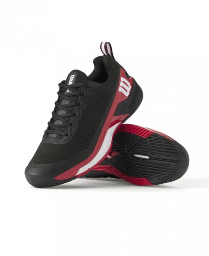 Кроссовки Wilson муж. RUSH PRO 4.5 BK/RD/WH чёрный/красный/белый 11.5US