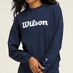 Футболка Wilson жен. TEAM CREWNECK NAVY синий LG