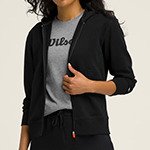Худи Wilson жен. TEAM ZIP HOODIE BLACK чёрный MD