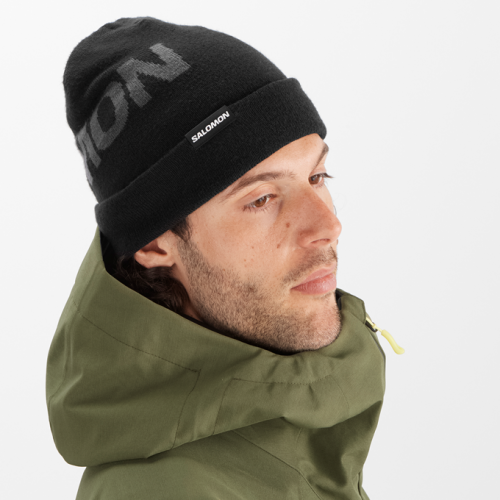 Шапка Salomon HERMITAGE BEANIE уні. чорний OSFA
