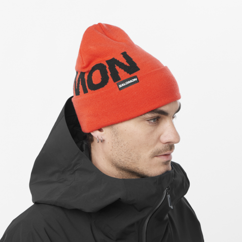Шапка Salomon HERMITAGE BEANIE уни. красный OSFA