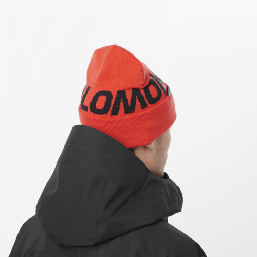Шапка Salomon HERMITAGE BEANIE уни. красный OSFA