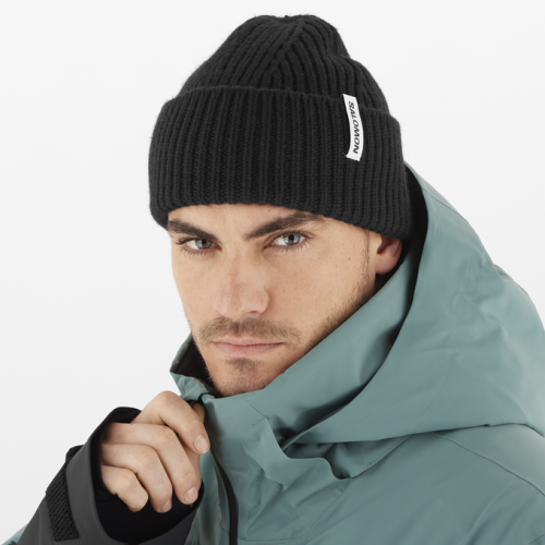 Шапка Salomon SNOWBIRD BEANIE уни. черный OSFA