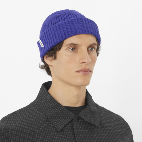 Шапка Salomon DOCKER BEANIE уни. синий OSFA