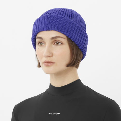 Шапка Salomon DOCKER BEANIE уни. синий OSFA