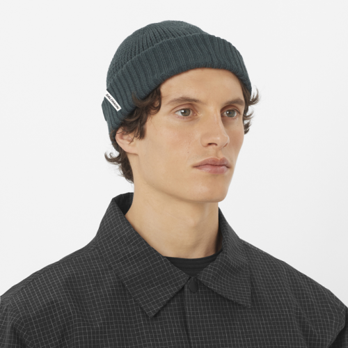 Шапка Salomon DOCKER BEANIE уні. зелений OSFA