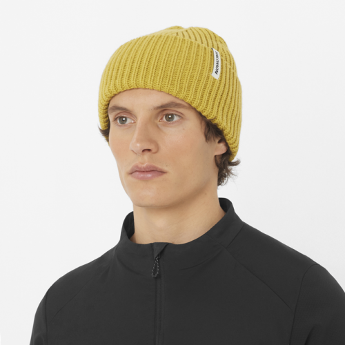 Шапка Salomon SNOWBIRD BEANIE уни. желтый OSFA