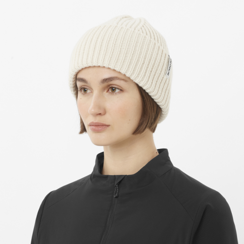 Шапка Salomon SNOWBIRD BEANIE уні. білий OSFA