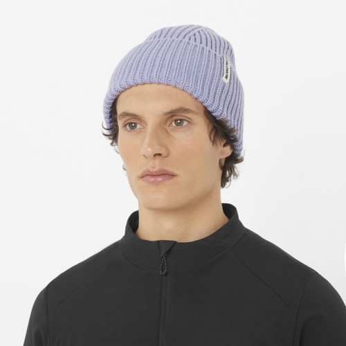 Шапка Salomon SNOWBIRD BEANIE уні. фіолетовий OSFA