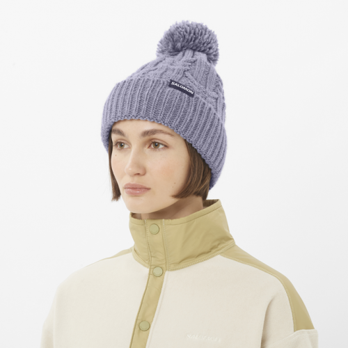 Шапка Salomon IVY BEANIE жін. синій OSFW