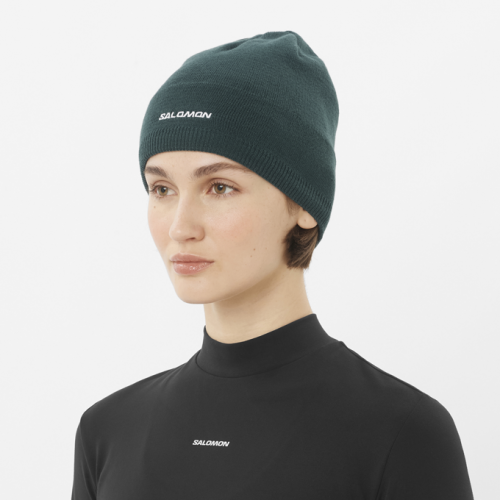 Шапка Salomon SALOMON BEANIE уни. зеленый OSFA
