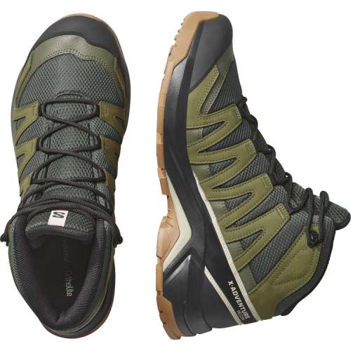 Ботинки Salomon X-ADVENTURE RECON MID GTX муж. зеленый 10