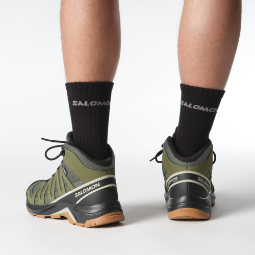 Ботинки Salomon X-ADVENTURE RECON MID GTX муж. зеленый 10