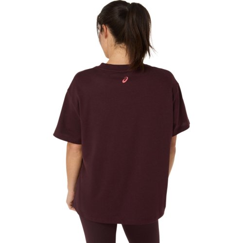Футболка ASICS ASICS LOGO TEE жен. бордовый S
