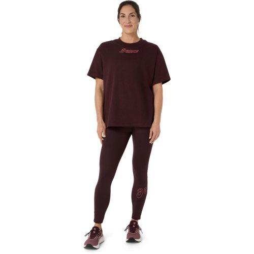 Футболка ASICS ASICS LOGO TEE жен. бордовый S