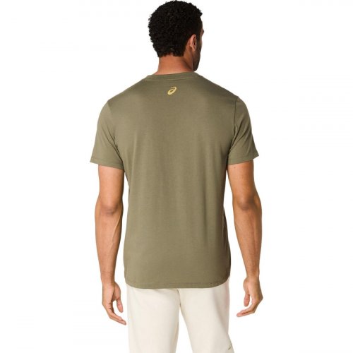 Футболка ASICS ASICS LOGO SS TEE муж. зеленый S