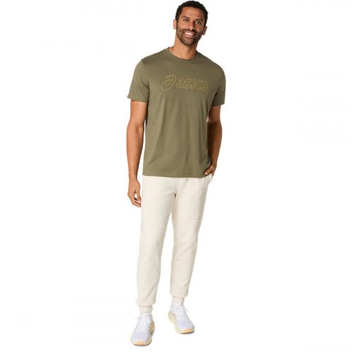 Футболка ASICS ASICS LOGO SS TEE муж. зеленый S