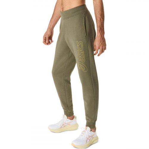 Брюки ASICS ASICS LOGO SWEATPANT муж. зеленый S