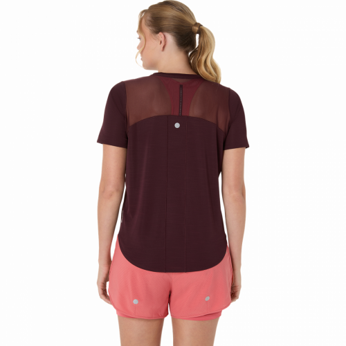 Футболка ASICS ROAD SS TOP жін. бордовий S
