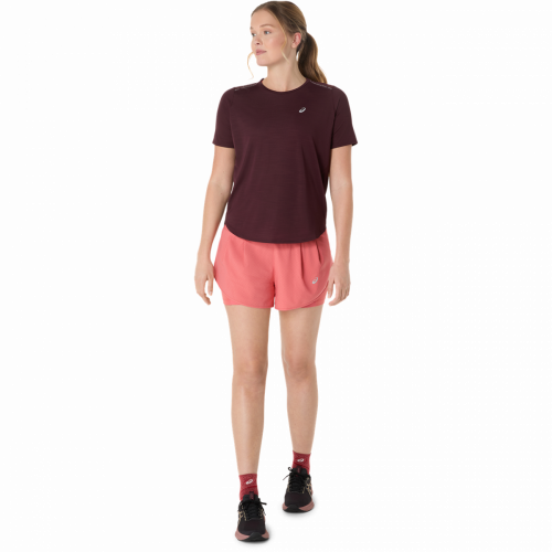 Футболка ASICS ROAD SS TOP жін. бордовий S