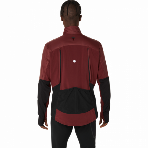 Куртка ASICS ROAD WINTER JACKET муж. бордовый XL