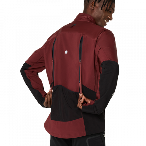 Куртка ASICS ROAD WINTER JACKET муж. бордовый XL