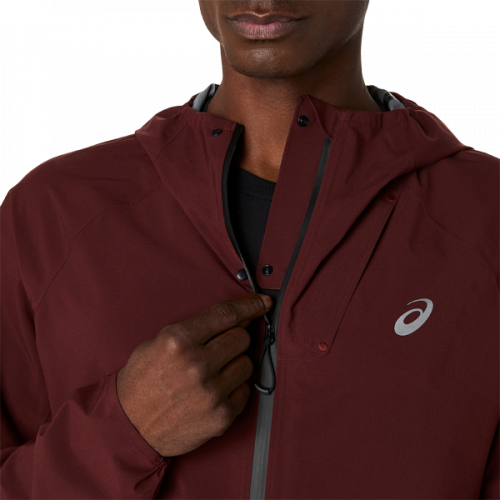 Куртка ASICS METARUN WATERPROOF JACKET чол. бордовий M