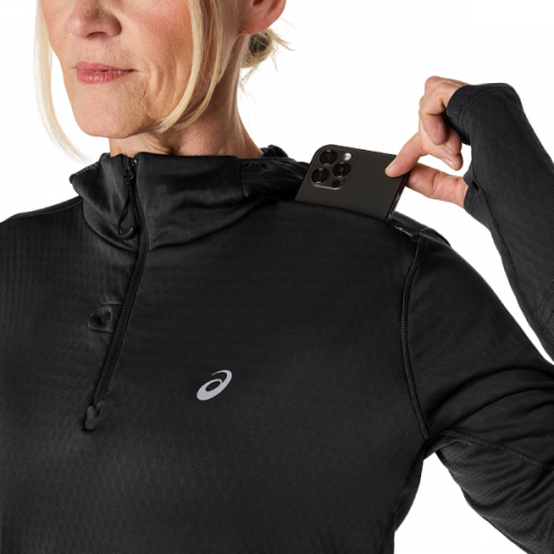 Толстовка ASICS ROAD WINTER LS HOODIE жін. чорний M