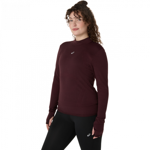 Лонгслів ASICS ROAD WINTER SEAMLESS LS TOP жін. бордовий S