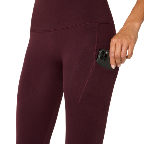 Тайтсы ASICS ROAD SEAMLESS TIGHT жен. бордовый XS