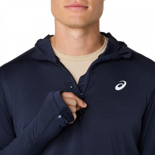 Толстовка ASICS ROAD WINTER LS HOODIE муж. синий M