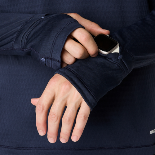 Толстовка ASICS ROAD WINTER LS HOODIE муж. синий M