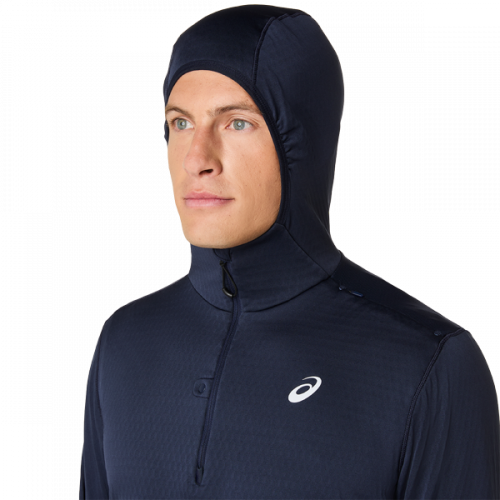 Толстовка ASICS ROAD WINTER LS HOODIE муж. синий M