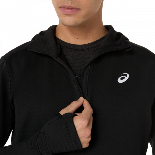 Толстовка ASICS ROAD WINTER LS HOODIE муж. черный M