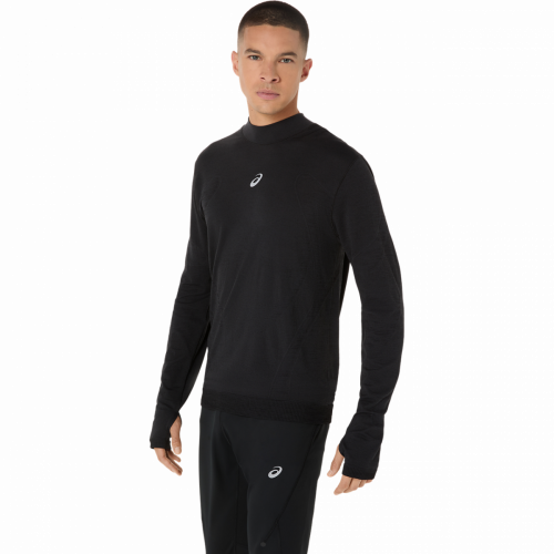 Лонгслів ASICS ROAD WINTER SEAMLESS LS TOP чол. чорний M