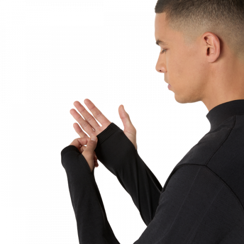 Лонгслів ASICS ROAD WINTER SEAMLESS LS TOP чол. чорний M