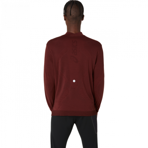Лонгслів ASICS ROAD WINTER SEAMLESS LS TOP чол. бордовий S
