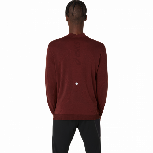 Лонгслів ASICS ROAD WINTER SEAMLESS LS TOP чол. бордовий M