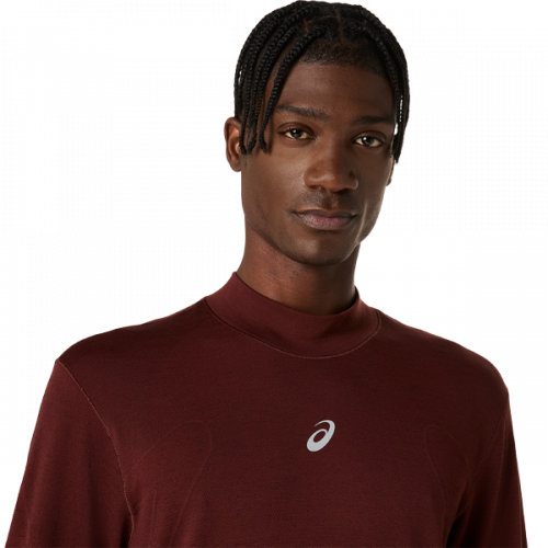 Лонгслів ASICS ROAD WINTER SEAMLESS LS TOP чол. бордовий M