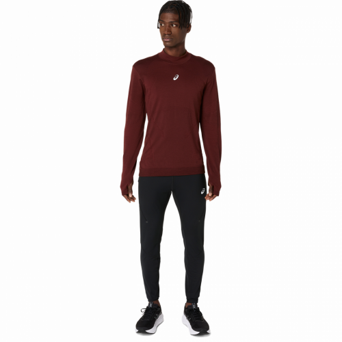 Лонгслів ASICS ROAD WINTER SEAMLESS LS TOP чол. бордовий M